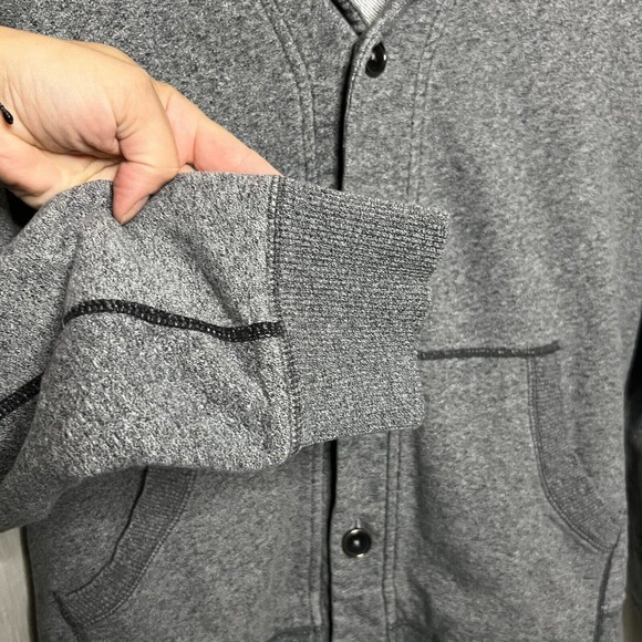 Marc Anthony Men's Heather Gray Long Sleeve Button Front Cardigan Sweater Size M - Picture 6 of 12